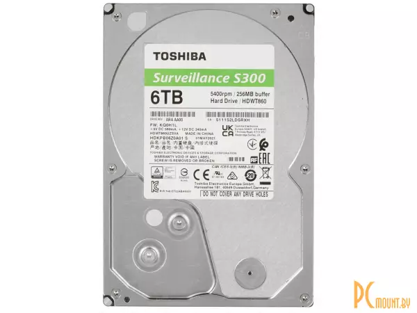 Жесткий диск 6TB Toshiba HDWT860UZSVA SATA-III