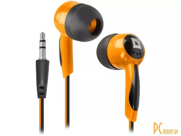 фото Наушники Defender Basic 604 Черный+оранжевый (63606) Наушники Defender Basic 604 Черный+оранжевый (63606)