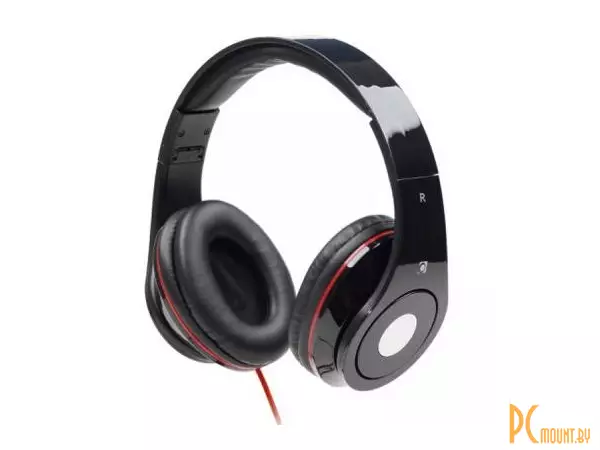Наушники Gembird Head +Mic MHS-DTW-BK Black \'Detroit\'