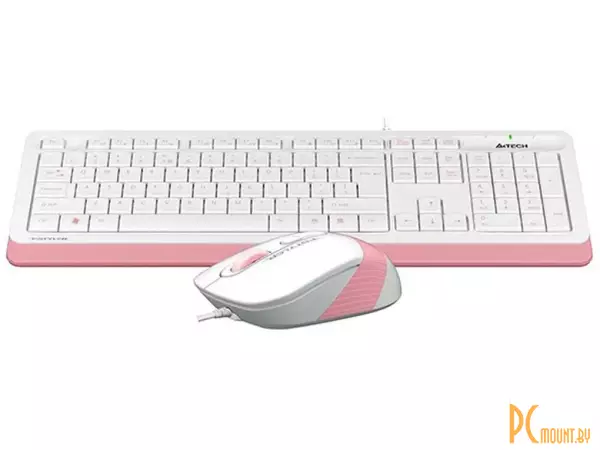 Клавиатура A4Tech Fstyler F1010 White-Pink