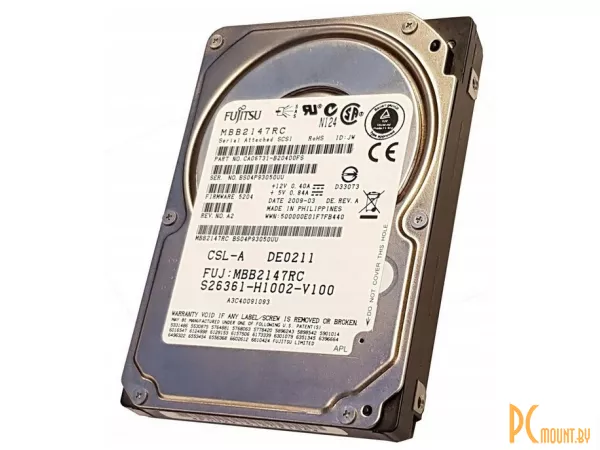 Жесткий диск (б/у) 146GB SAS1.0 Fujitsu MBB2147RC 2,5"