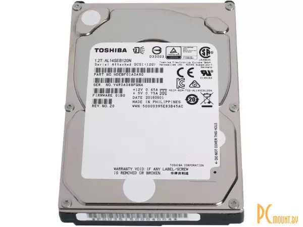 Жесткий диск 1,2TB  Toshiba AL15SEB120N SAS