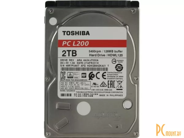 Жесткий диск 2TB  Toshiba HDWL120UZSVA SATA-III