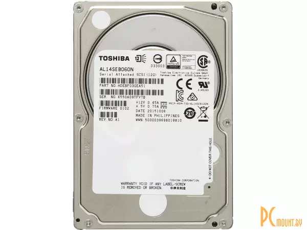 Жесткий диск (б/у) 600GB SAS3.0 Toshiba AL14SEB060N 2,5"