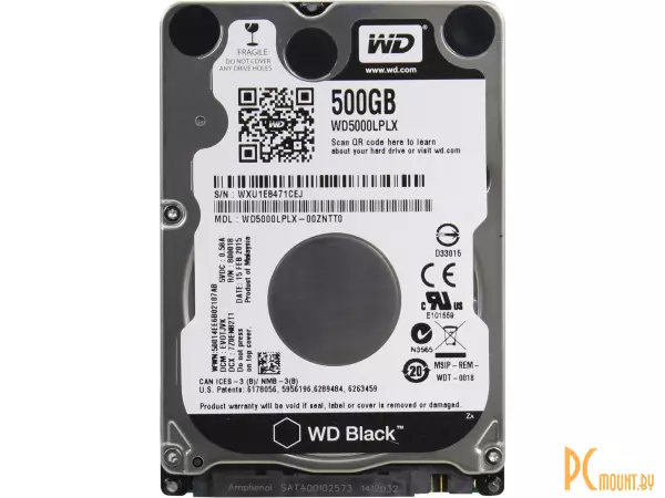 Жесткий диск 500GB  WD WD5000LPLX Western Digital Black SATA-III
