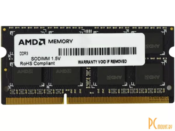 Память для ноутбука SODDR3, 8GB, PC10660 (1333MHz), AMD R338G1339S2S-U(O)