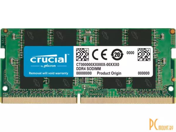 Память для ноутбука SODDR4, 16GB, PC21300 (2666MHz), Crucial CT16G4SFRA266