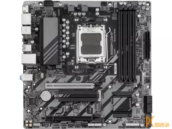 MB Gigabyte B850M Soc-AM5 (B850) 2xPCI-Ex16 2xM.2  1GbE LAN 2xARGB+RGB RAID 0/1/10 4xDDR5 8200MHz+ DP+HDMI mATX RTL D3HP