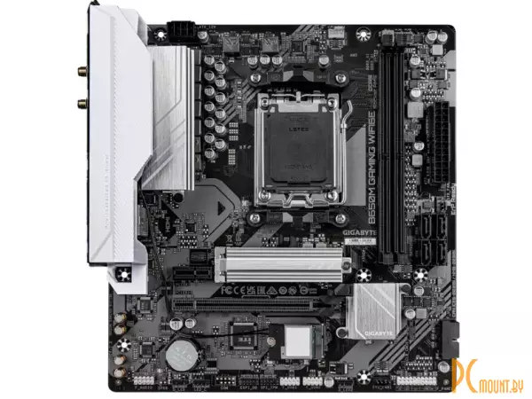 MB Gigabyte B650M WIFI6E Soc-AM5 (B650) PCI-Ex16 PCI-Ex1 M.2 2.5GbE LAN Wi-Fi 6E BT 5.3 2xARGB+RGB RAID 0/1/10 2xDDR5 6400MHz+ HDMI+VGA mATX RTL GAMING