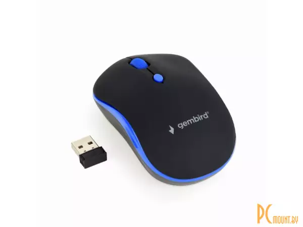 Мышь Gembird MUSW-4B-03-B Black/ Blue