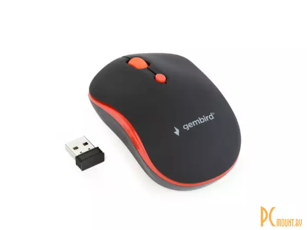 Мышь Gembird MUSW-4B-03-R Black/Red