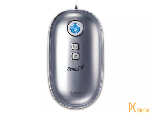Мышь Genius Traveler 525 Touch Scroll Mouse Laser  Оптич скролл, 600dpi , Silver, USB