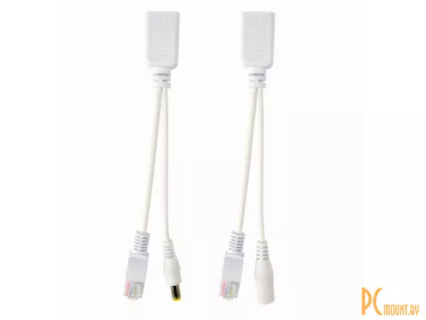 Адаптеры POE Gembird PP12-POE-0.15M-W, 2шт.&sbquo; 0.15m