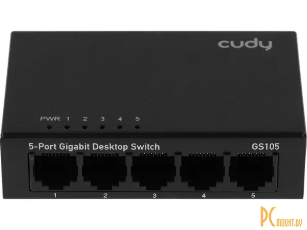 фото Коммутатор Cudy GS105 (5 x 1Gbit, Unmanaged) Metal Case Коммутатор Cudy GS105 (5 x 1Gbit, Unmanaged) Metal Case
