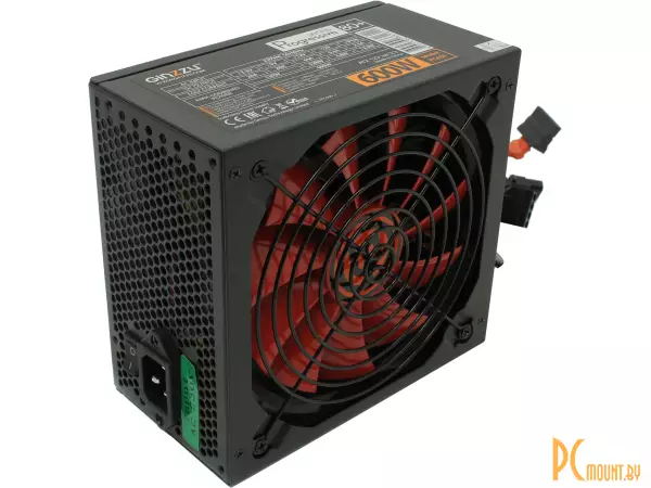Блок питания Ginzzu PC600 600W, Black