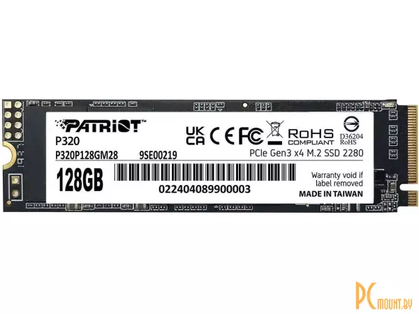 SSD M.2 Express 3.0 x4 Patriot 128GB P320 (P320P128GM28) 1600/1000 MBps M PCI