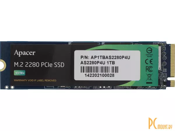фото SSD 1TB Apacer AP1TBAS2280P4U-1 M.2 2280 SSD 1TB Apacer AP1TBAS2280P4U-1 M.2 2280