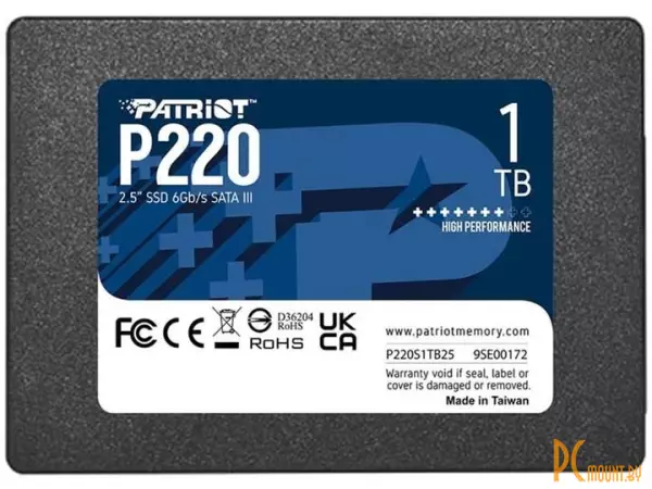 SSD диск 1Tb (P220S1TB25) P220S1TB25 SATA III