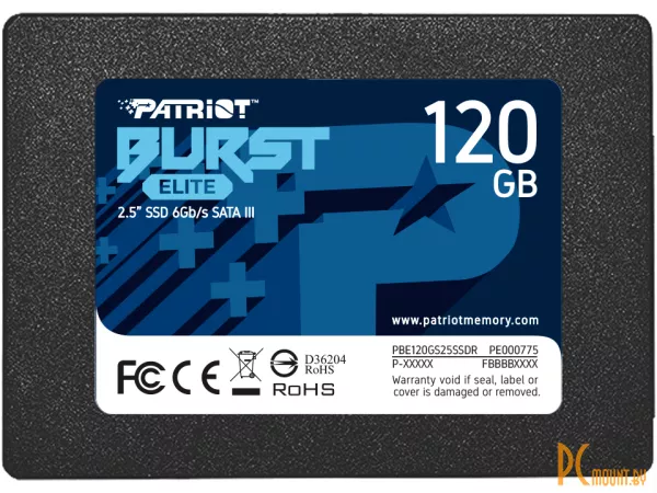 фото SSD 120GB Patriot PBE120GS25SSDR 25" SATA-III SSD 120GB Patriot PBE120GS25SSDR 25" SATA-III