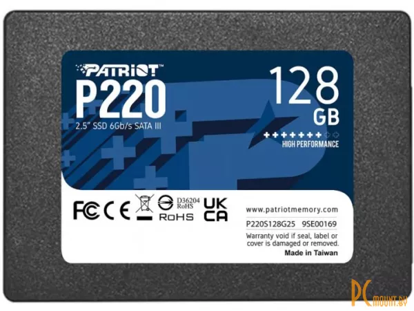 SSD 128GB Patriot P220S128G25 25" SATA-III