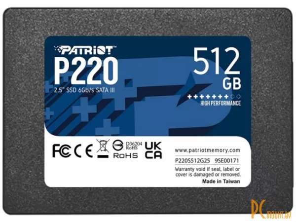 SSD 512GB Patriot  P220S512G25 25" SATA-III