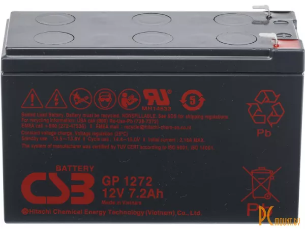фото Источник бесперебойного питания UPS Аккумуляторная батарея CSB GP 1272 F2 25W 12V/7.2Ah Источник бесперебойного питания UPS Аккумуляторная батарея CSB GP 1272 F2 25W 12V/7.2Ah