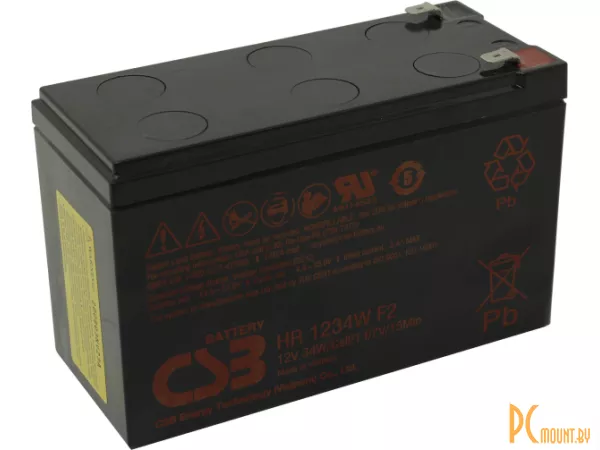 Источник бесперебойного питания UPS Аккумуляторная батарея CSB HR 1234W F2 12V/9Ah