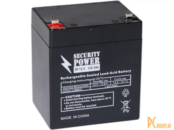 Источник бесперебойного питания UPS Аккумулятор Security Power SP 12-5 12V/5Ah