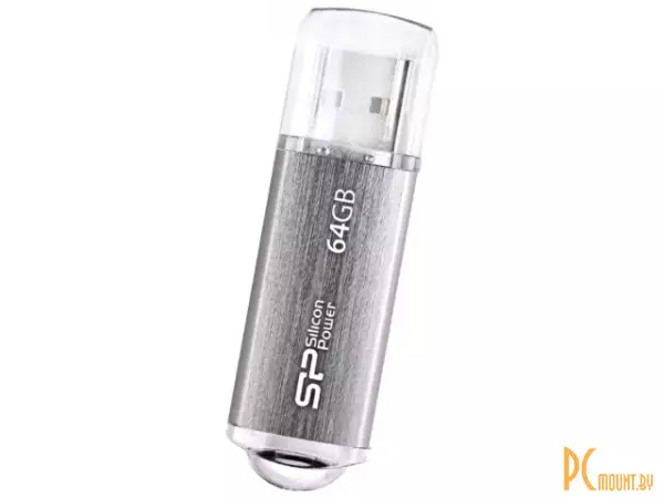 USB память 64GB, Silicon Power Ultima II I-Series Silver (SP064GBUF2M01V1S)