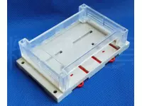 Пластиковый корпус PLC 3-03-2 145x90x40 прозрачная крышка, монтаж на DIN рейку