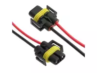 H8/H11 F plastic, Cu 10CM Разъем автомобильный, 2 pin, провод 100мм