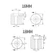 Силиконовый демпфер для нагревательного стола 16x16мм