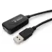 Кабель USB 2.0 AM-AF удлинительный активный, Gembird UAE016-Black