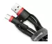 Кабель USB Type-C Baseus Cafule CATKLF-B91 Red-Black 1m