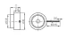 Звонок-зуммер пьезоэлектрический без генератора, пассивный buzzer 30x17mm