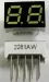Индикатор светодиодный 7-сегментный 2281BW, 0.28