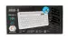 клавиатура беспроводная KBW-8 Gembird Bluetooth 5.1, 84 Низкопрофильные клавиши, подставка для телефона, кабель USB Type-C 1,5м, белая KBW-8