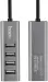 хаб USB HOCO HB1, темно-серый, 4xUSB, кабель 8см (6957531038139) 6957531038139