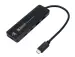 хаб USB UHB-C425 Gembird 2xUSB, 2xType-C, с доп.питанием (порт Type-C), кабель Type-C 19см, черный UHB-C425