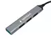 хаб USB UHB-C204 Gembird комбо Type-C+A to USB3.0+3xUSB2.0, OTG, 10см, алюминий UHB-C204