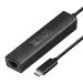 USB Хаб Type-C с LAN портом Ginzzu GR-765UB